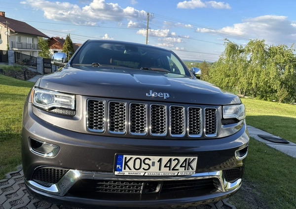 Jeep Grand Cherokee cena 114000 przebieg: 123600, rok produkcji 2014 z Andrychów małe 742